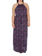 Lucky Brand Plus Floral Printed Long Dress