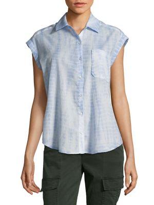 Carnaval De Venise Plus Capsleeve Button-down Shirt