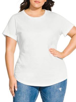 City Chic Plus Longline Tee
