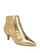 Sam Edelman Kinzey Metallic Leather Kitten Heel Booties