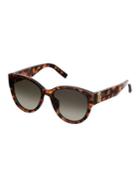 Marc Jacobs 54mm Cat Eye Tortoise Shell Sunglasses