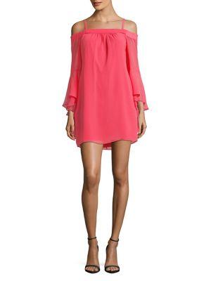 Kensie Dresses Off-the-shoulder Bell-sleeve Shift Dress