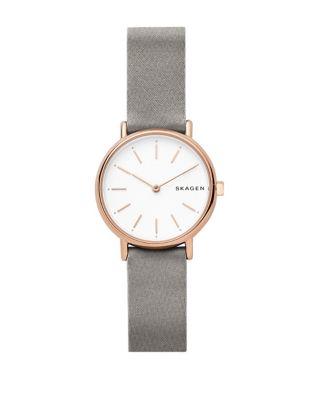 Skagen Signatur Slim Satin Strap Watch