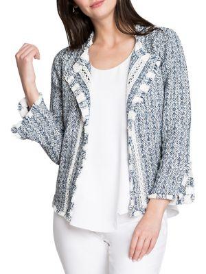 Nic+zoe Road Trip Voyage Fringe Jacket