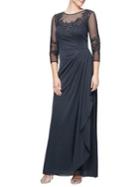 Alex Evenings Petite Petite Long A-line Dress