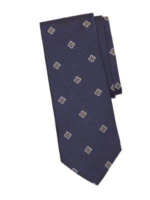 Brooks Brothers Textured Flower Silk Tie