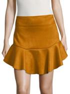 Design Lab Lord & Taylor Ruffled Mini Skirt