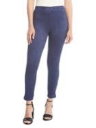 Karen Kane Faux Suede Slit-hem Pant