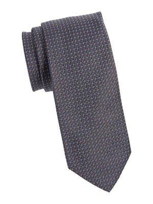 Brooks Brothers Floral Leaf Print Silk Tie