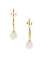 Sole Society Vintage Goldtone And Faux Pearl Drop Earrings