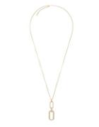 Michael Kors ??rilliance Crystal And Stainless Steel Iconic Links Statement Long Pendant Necklace