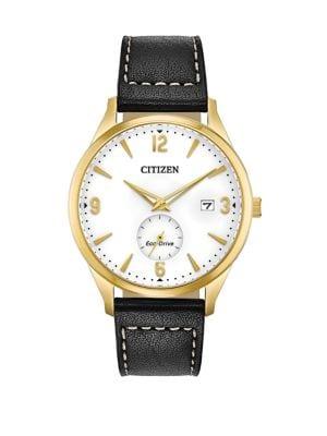Citizen Drive Stainless Steel Leather-strap Watch