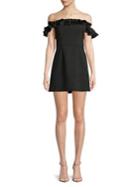 French Connection Off-the-shoulder Ruffle Whisper Dress
