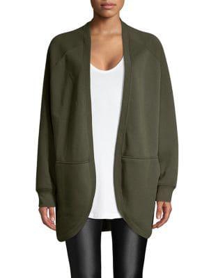 Askya Open-front Cotton-blend Cardigan