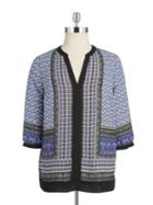 Nydj Plus Patterned Tunic Top