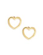 Tai Open Heart Goldtone-plated Sterling Silver Stud Earrings