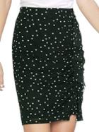 Vince Camuto Daybreak Polka Dot Mesh Skirt