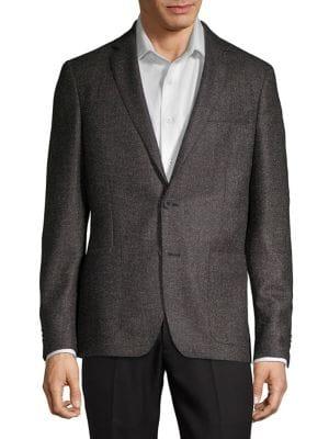 Michael Kors Textured Notch Lapel Jacket