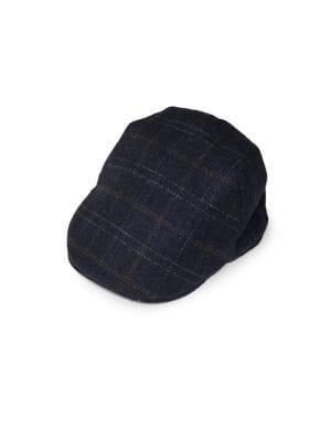 Weatherproof Plaid Faux Fur-lined Newsboy Cap