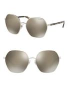 Ralph By Ralph Lauren Eyewear 60mm Mirrored Sunglasses