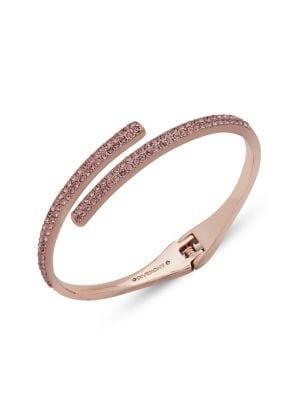 Givenchy Swarovski Crystal Bypass Cuff Bracelet