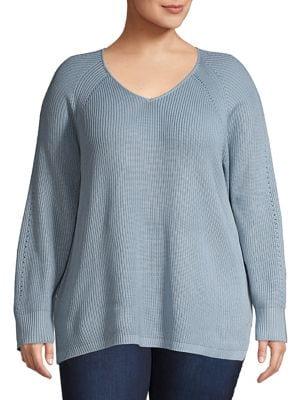 Calvin Klein Plus Classic Textured Sweater
