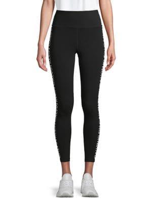 Calvin Klein Performance Logo Stripe Crop Leggings