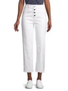Design Lab Button-front Wide-leg Pants