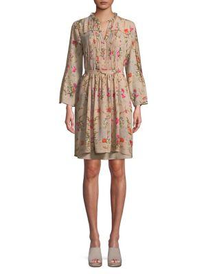Marella Floral Long-sleeve Dress