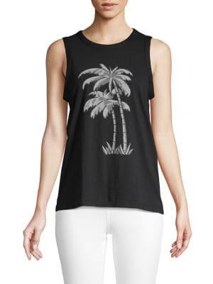 Lucky Brand Palm Print Tank