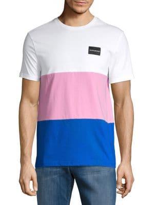 Calvin Klein Jeans Classic Fit Global Colorblock Crewneck Tee