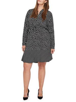 Junarose Plus Lisia Mixed Print Dress
