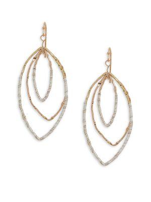 Design Lab Lord & Taylor Triple Wrap Orbital Drop Earrings