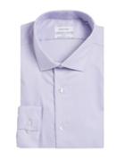 Calvin Klein Textured Cotton Button-down Shirt