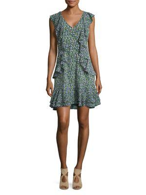 Michael Michael Kors Wild Flower Cascade Mini Dress
