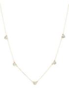 Adina Reyter Folded 14k Yellow Gold & Diamond Heart Necklace