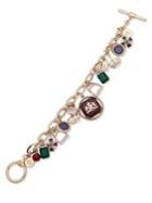 Ralph Lauren Crystal & Beaded Multi-charm Bracelet