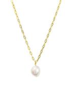 Dogeared Sister Love Baroque Pearl Necklace