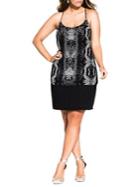City Chic Plus Ankara Dress