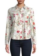 Marella Floral-print Button-down Shirt