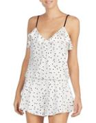 Kate Spade New York Dot Ruffle-trimmed Romper