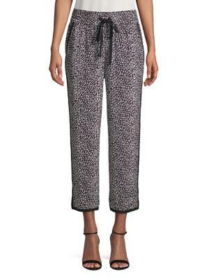 Diane Von Furstenberg Printed Silk Pants