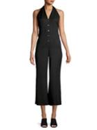 Astr The Label Kris Slim-fit Button-front Jumpsuit