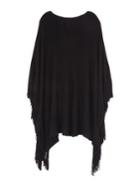 Melissa Mccarthy Seven7 Solid Fringed Poncho