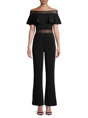 Nicole Bakti Off-the-shoulder Jumpsuit