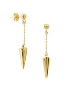 Lord & Taylor Goldplated Cone Drop Earrings