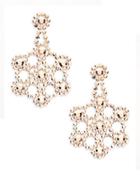 Kate Spade New York Crystal Lace Faceted Floral Drop Earrings