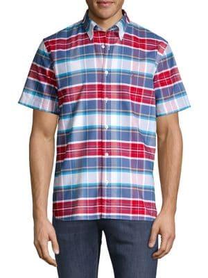 Brooks Brothers Red Fleece Plaid Short-sleeve Oxford Shirt