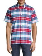 Brooks Brothers Red Fleece Plaid Short-sleeve Oxford Shirt