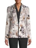 Calvin Klein Floral Open Front Blazer